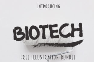 Biotech: A Bold Hand-Painted Typeface for Makers