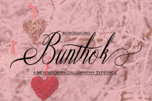 Bunthok: A Modern Calligraphy Font for Editorial Design