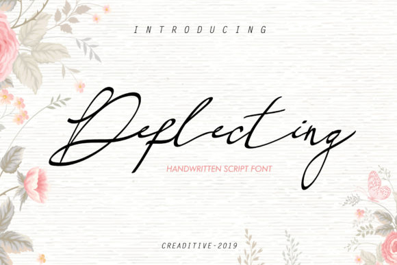 Deflecting: A Quirky Handwritten Font for Brand Identity