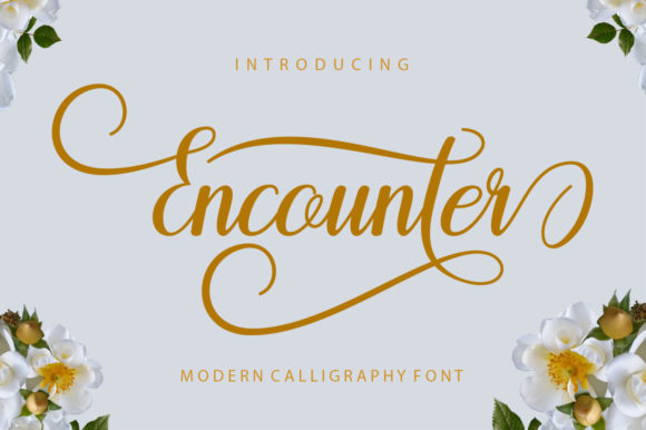 Encounter: A Modern Script Font for Web Design