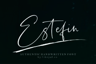 Estefin: A Dynamic Handwritten Font for Modern Branding