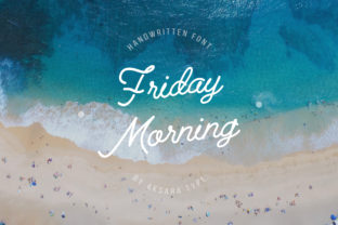 Friday Morning: A Romantic Handwritten Font for Makers