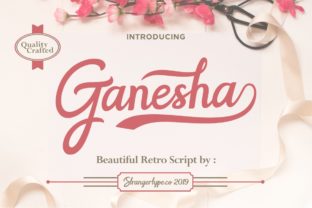 Ganesha: A Bold Script Font for Luxury Branding