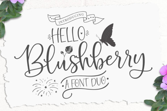 Hello Blushberry Duo: A Playful Script Font for Campaigns