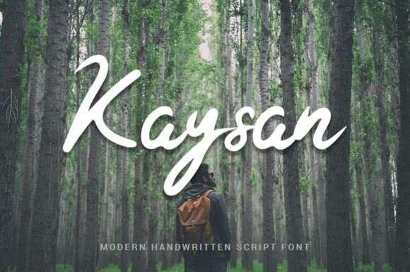 Kaysan: A Bold Handwritten Script for Editorial Design