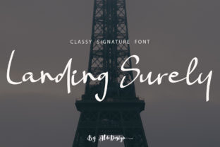 Landing Surely: A Classy Handwritten Font for Makers
