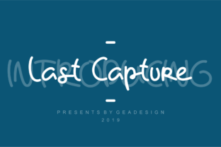 Last Capture: The Organic Typeface for Bold Campaigns