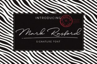 Mark Rasford: A Handwritten Font for Modern Editorial