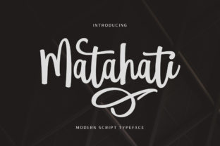Matahati: A Modern Script Font for Handmade Creators