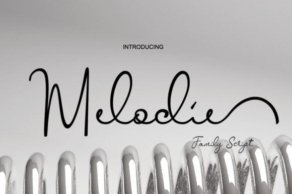 Melodie: A Modern Script Font for Crafters
