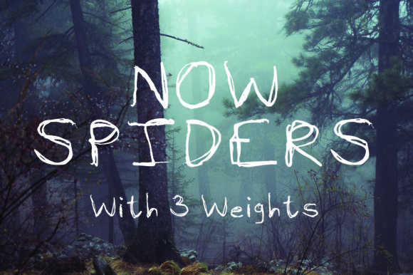 Now Spiders: A Creepy Halloween Display Font Review