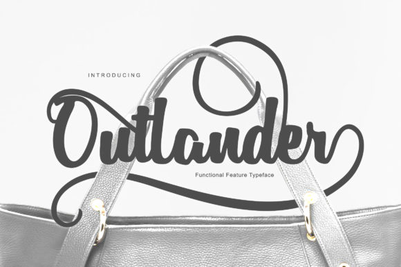 Outlander Font: A Bold Script for Handmade Creators