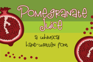 Pomegranate Juice: A Whimsical Script Font for Editors