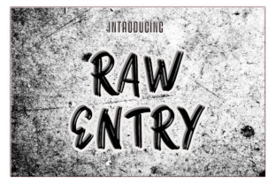 Raw Entry: The Handwritten Font for Bold Marketing