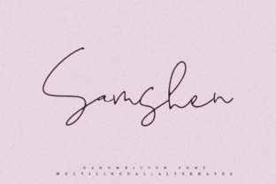 Samshen: A Modern Script Font for Campaigns