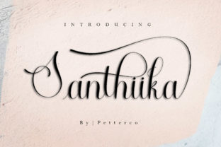 Santhiika: A Modern Script Font for Editorial Design