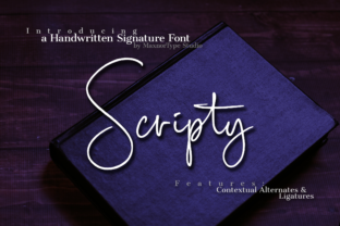 Scripty: A Handwritten Font for Authentic Branding