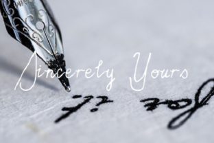 Sincerely Yours: A Handwritten Font for Makers