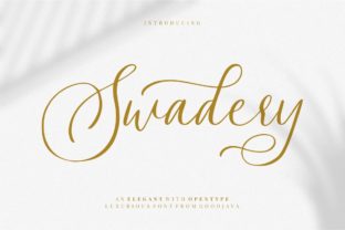 Swadery: The Modern Script Font for Marketers