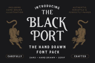 The Blackport Family: A Vintage Font for Branding