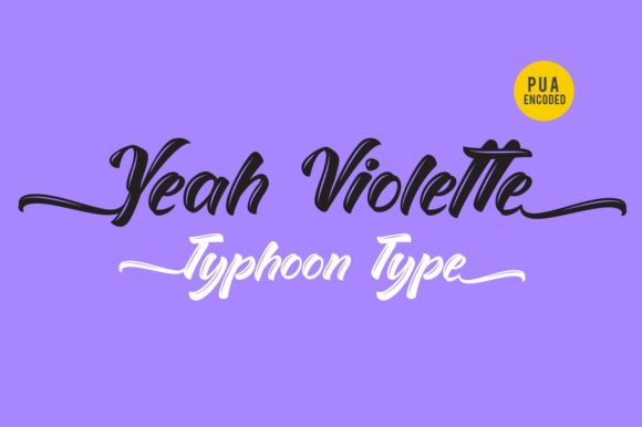 Yeah Violette: A Distinctive Script Font for Web Design